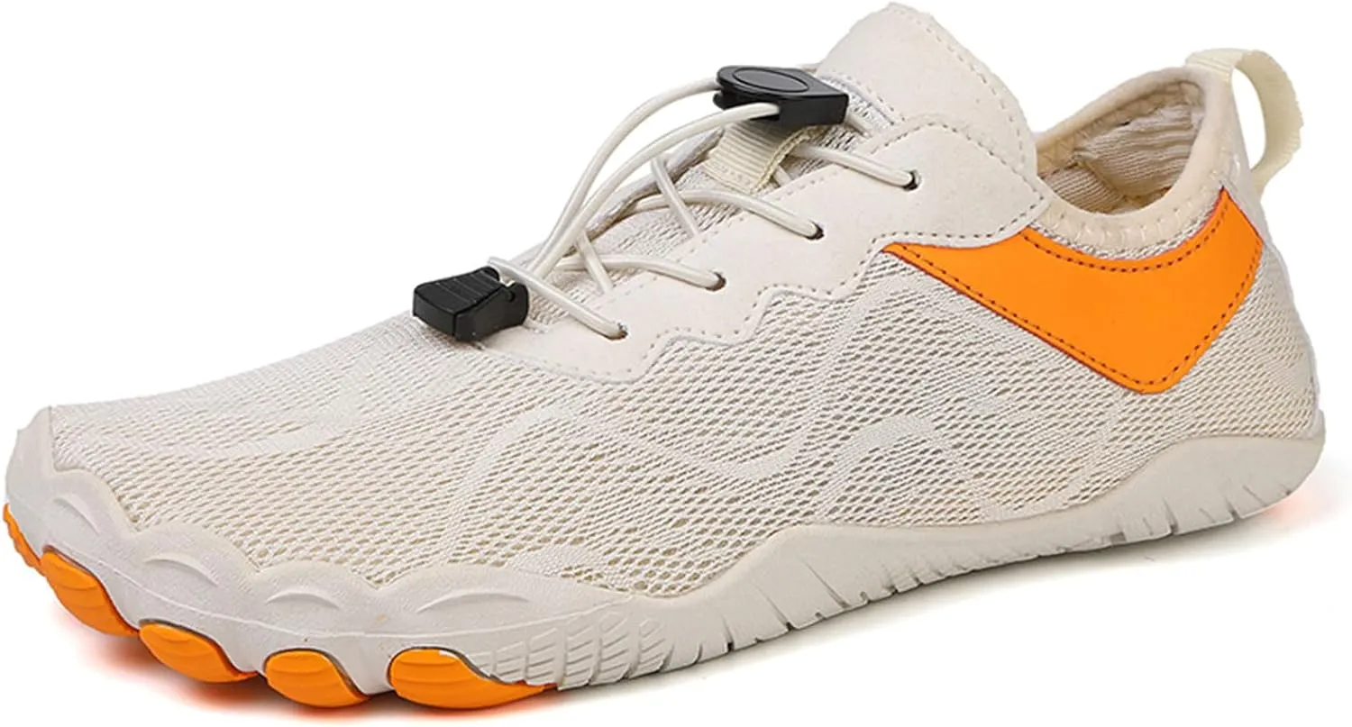 Thatrich Womens Hike Barefoot Shoes Breathable Athletic Running Men Wide Toe Box Non Slip Water Proof Work Shoe Vacation Beach Grounded Footwear Slip-On Lightweight Comfy Hiking Sneakers for Unisex