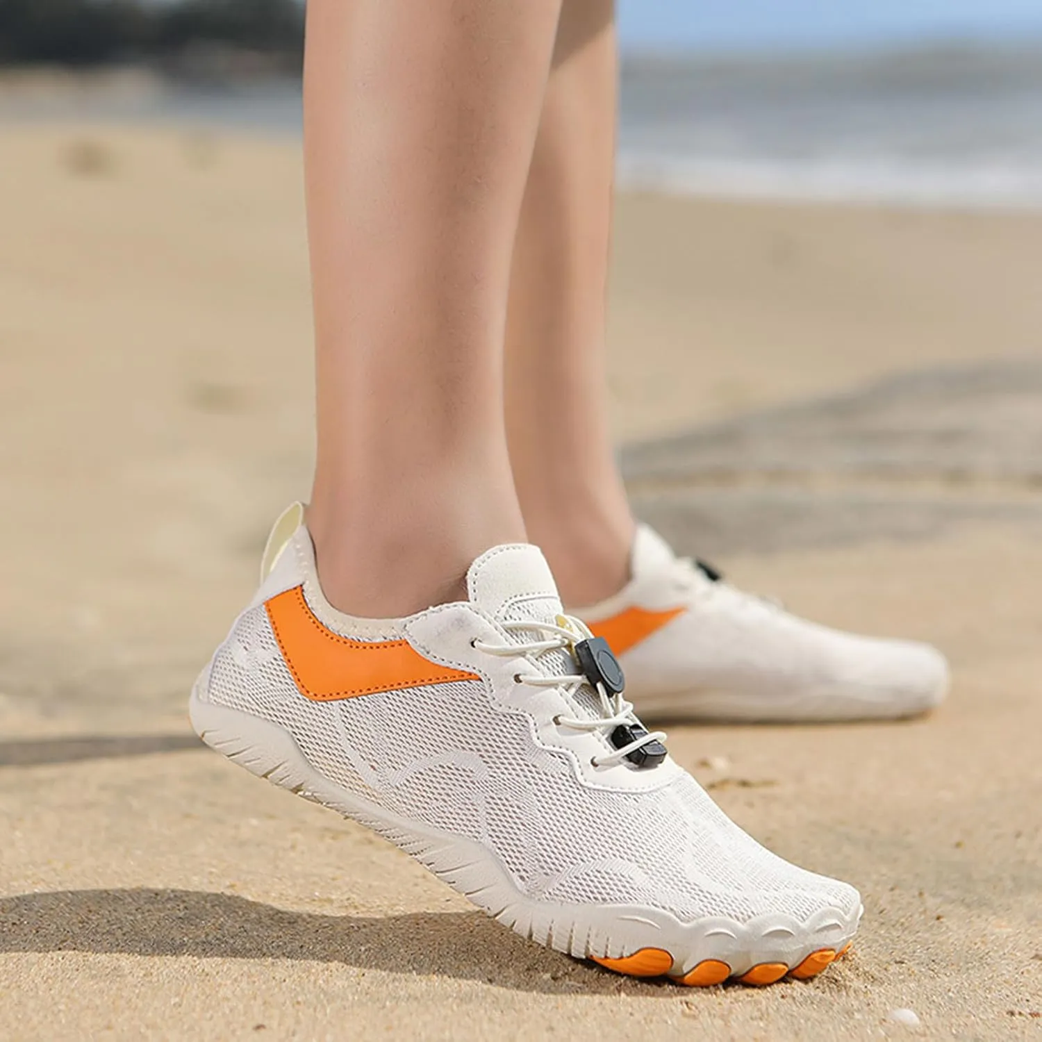 Thatrich Womens Hike Barefoot Shoes Breathable Athletic Running Men Wide Toe Box Non Slip Water Proof Work Shoe Vacation Beach Grounded Footwear Slip-On Lightweight Comfy Hiking Sneakers for Unisex
