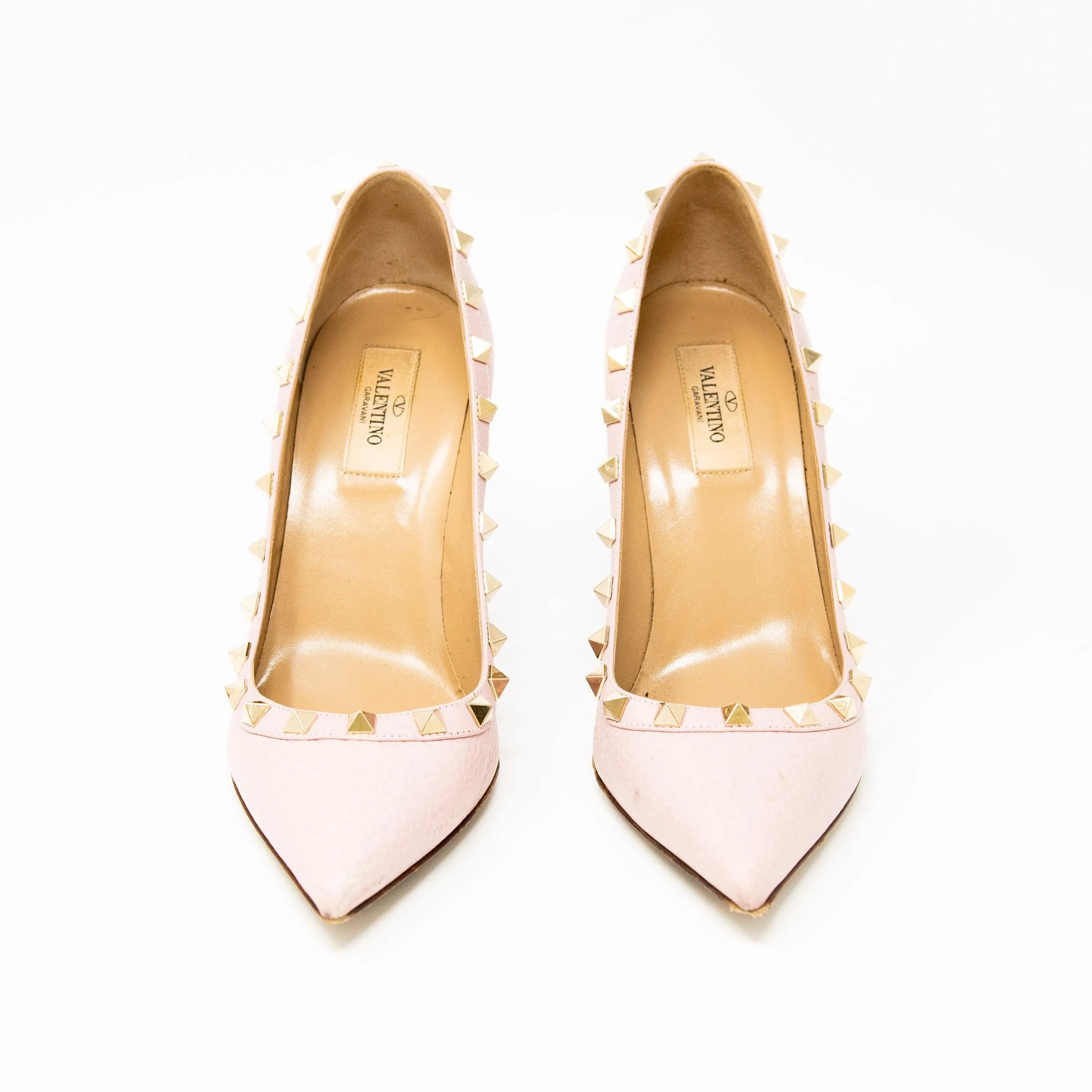 Valentino Pink Rockstud Pumps 37.5