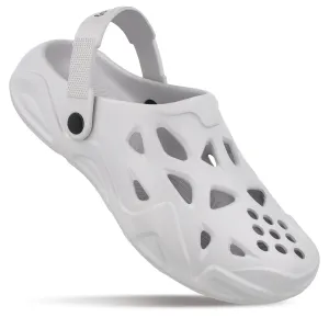 Walkaroo Men's Clogs  - WC8763 Light Grey