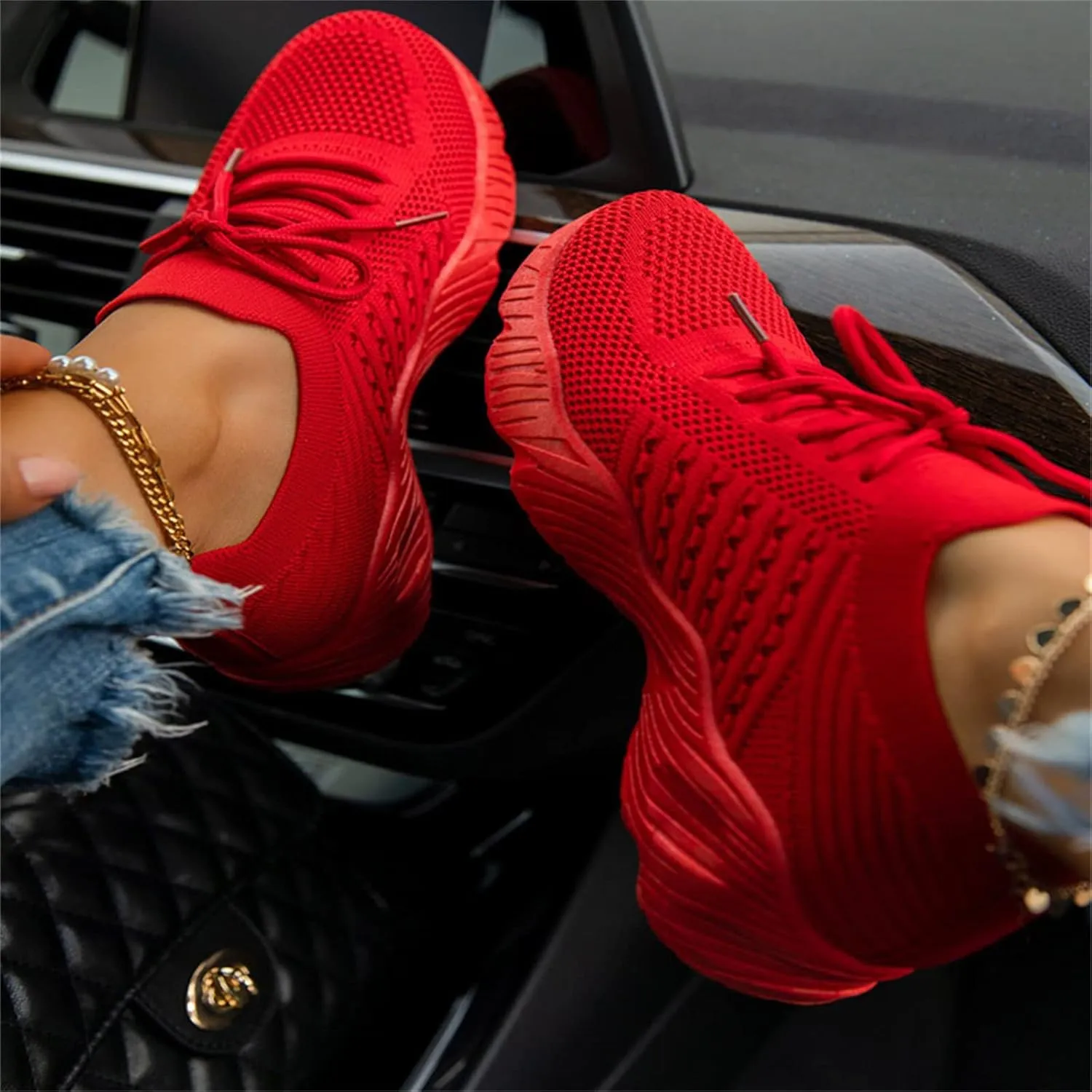 Walking Shoes Women Arch Support Slip On Sneakers Lady Mesh Loafers Fashion Casual Athletic Running Tennis Shoes 2025