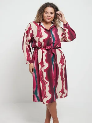 Wave Shirt Dress