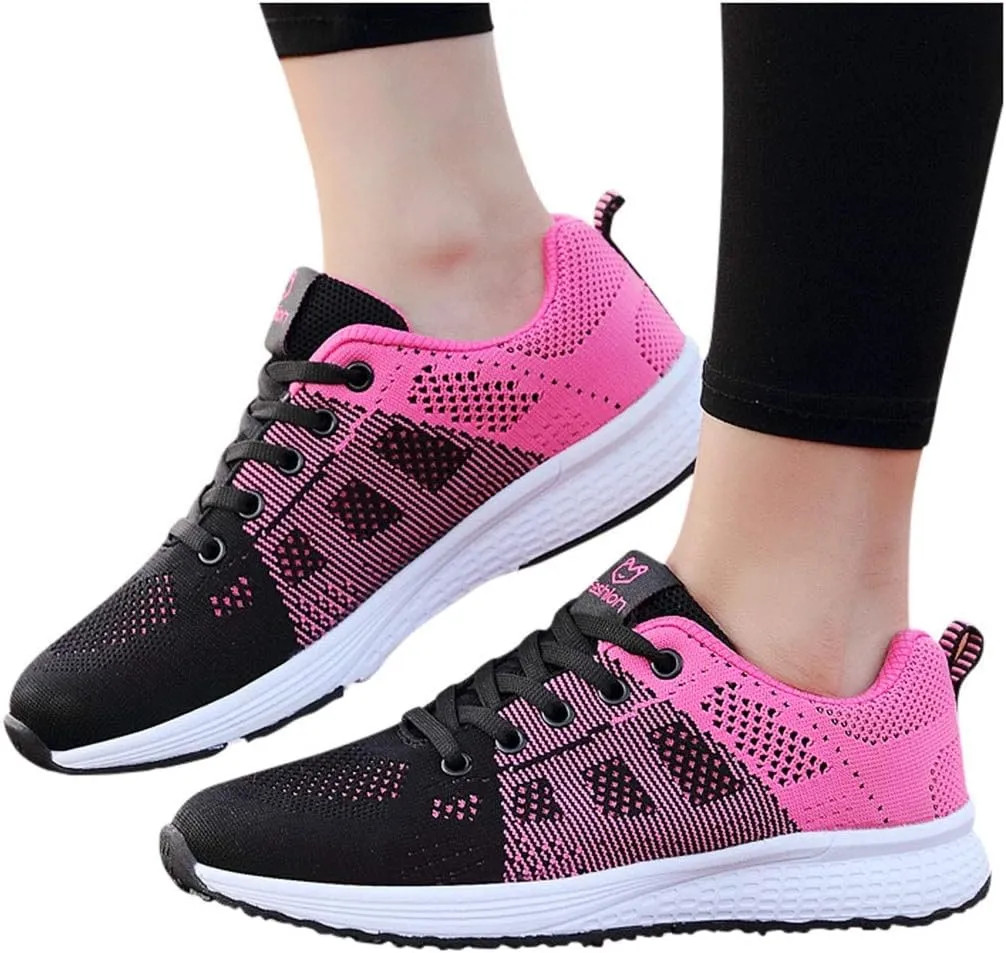 Womens Fashion Walking Running Shoes Breathable Mesh Mens Running Shoes Walking Women's Casual Shoes Brown Sneakers Waterproof Tennis Shoe Trainers Shoe
