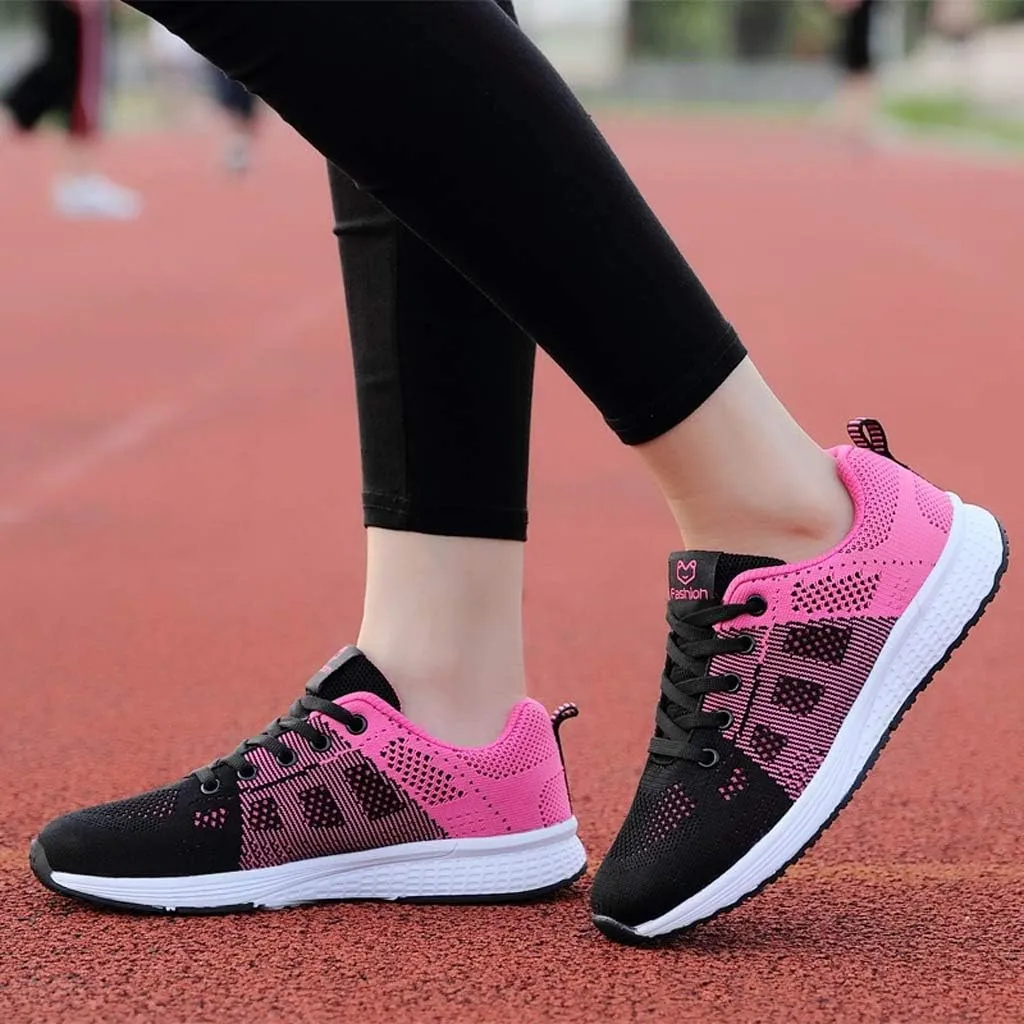 Womens Fashion Walking Running Shoes Breathable Mesh Mens Running Shoes Walking Women's Casual Shoes Brown Sneakers Waterproof Tennis Shoe Trainers Shoe