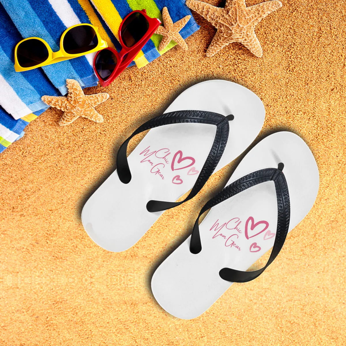 Women'S Flip Flops "Chic Mom Gear"