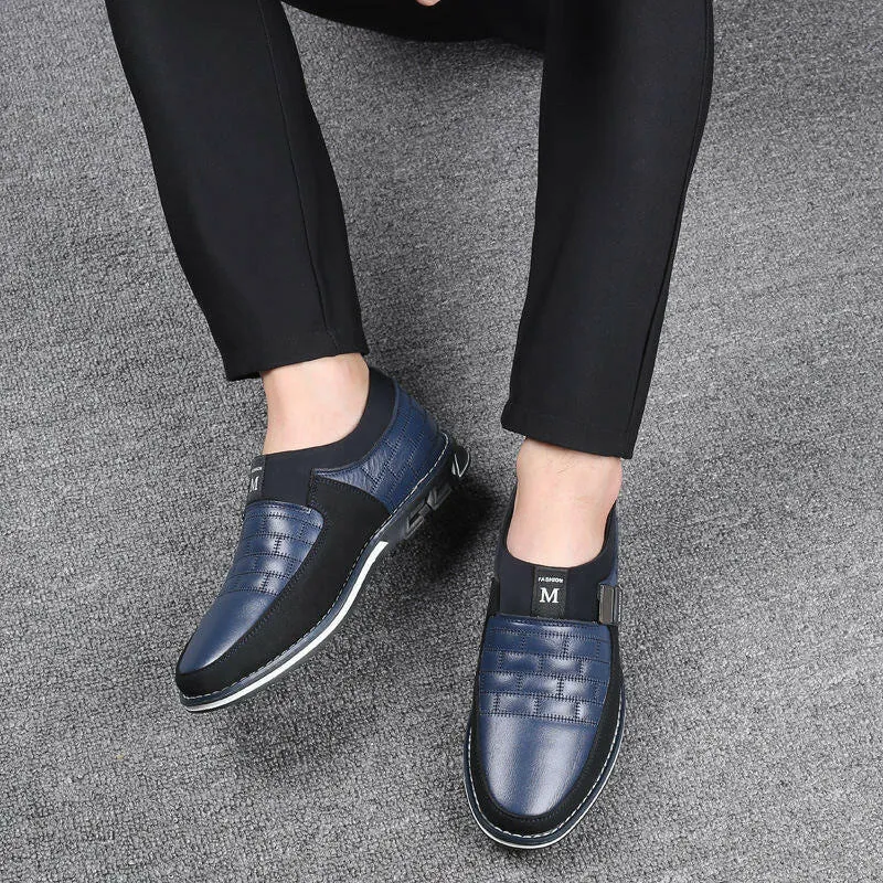 XPAY Genuine Leather Men Casual Shoes Brand 2019 Mens Loafers Moccasins Breathable Slip on Black Driving Shoes Plus Size 38-46