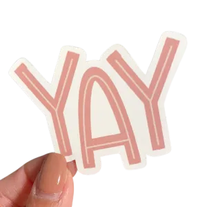 Yay Pink Sticker