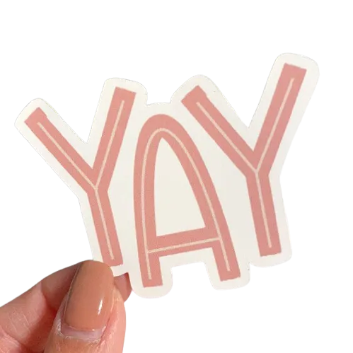 Yay Pink Sticker